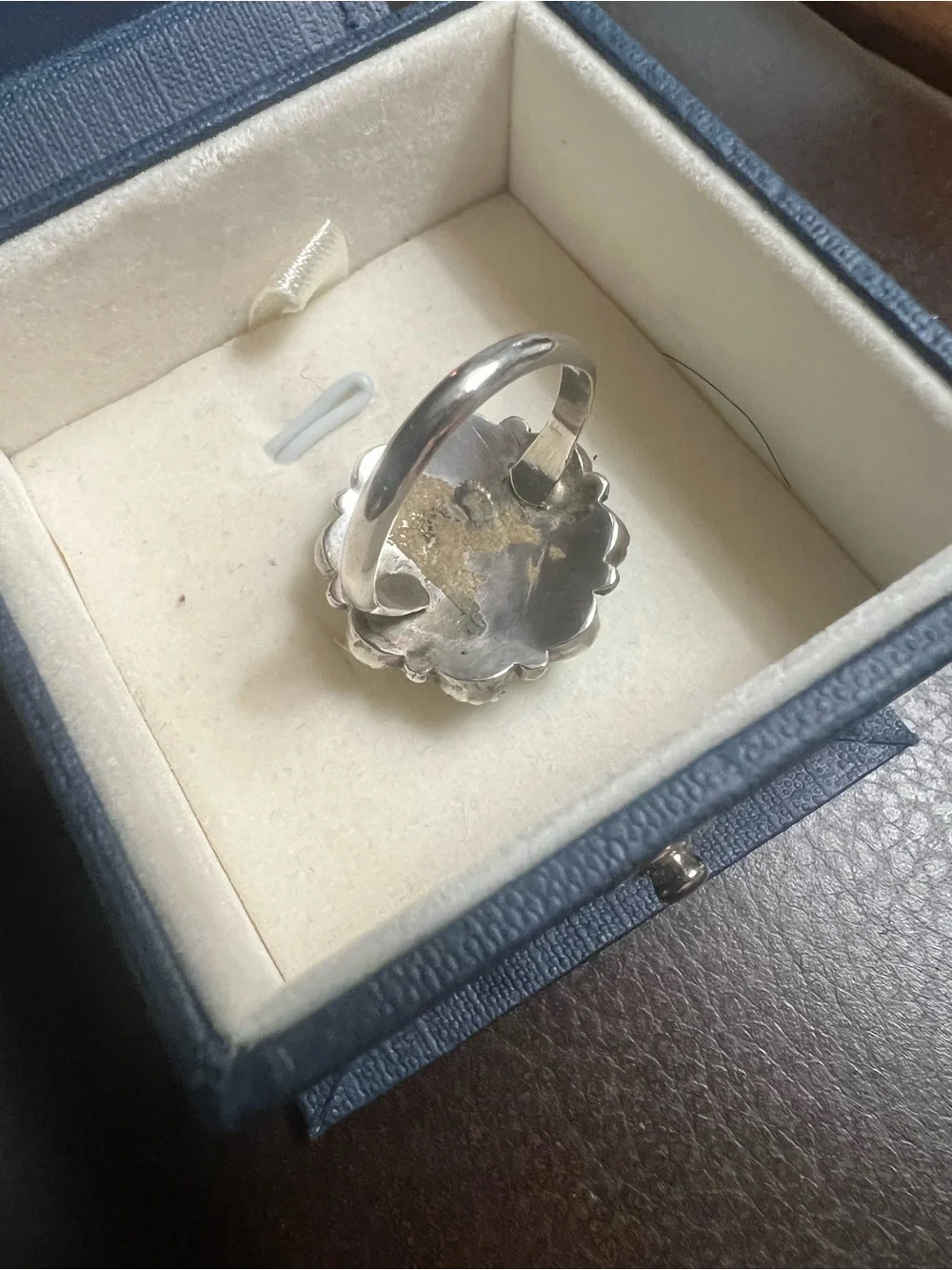Handmade Taos New Mexico Turquoise Flower Cluster Ring - Women Jewelry